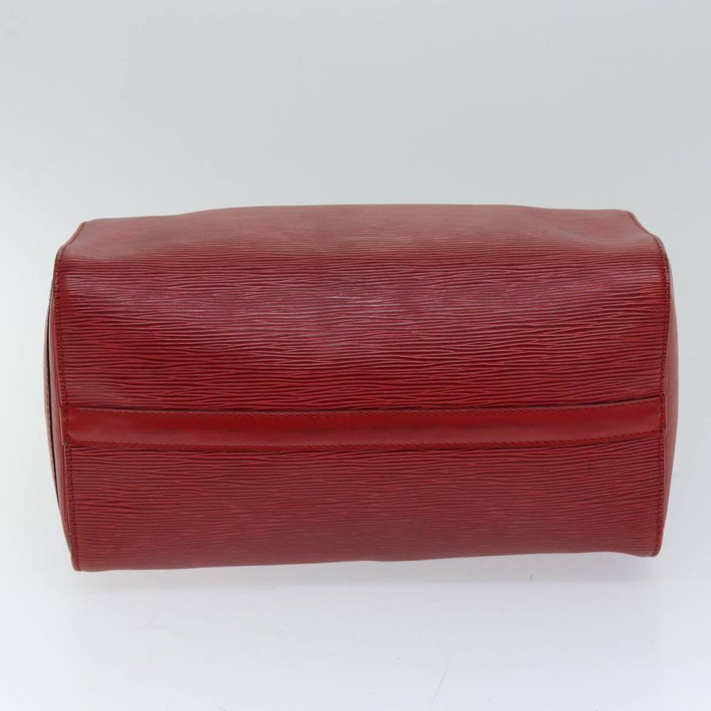 LOUIS VUITTON Epi Speedy 30 Hand Bag Castilian Red M43007 LV Auth 76072 - Picture 5 of 16